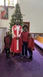 Rev Donnell and children
